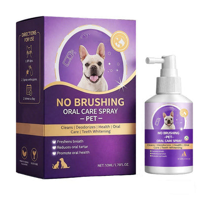 Pet Oral Care Spray for Dogs & Cats