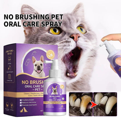 Pet Oral Care Spray for Dogs & Cats